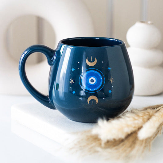 Celestial Protective Eye Mug with white background