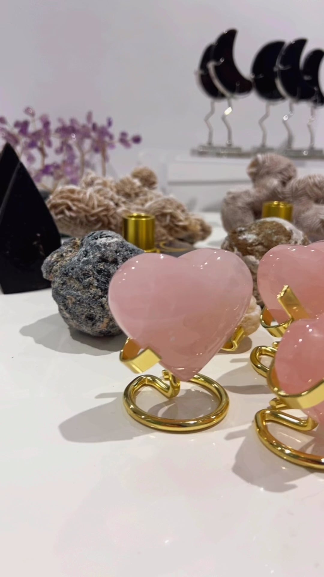 Rose Quartz heart 