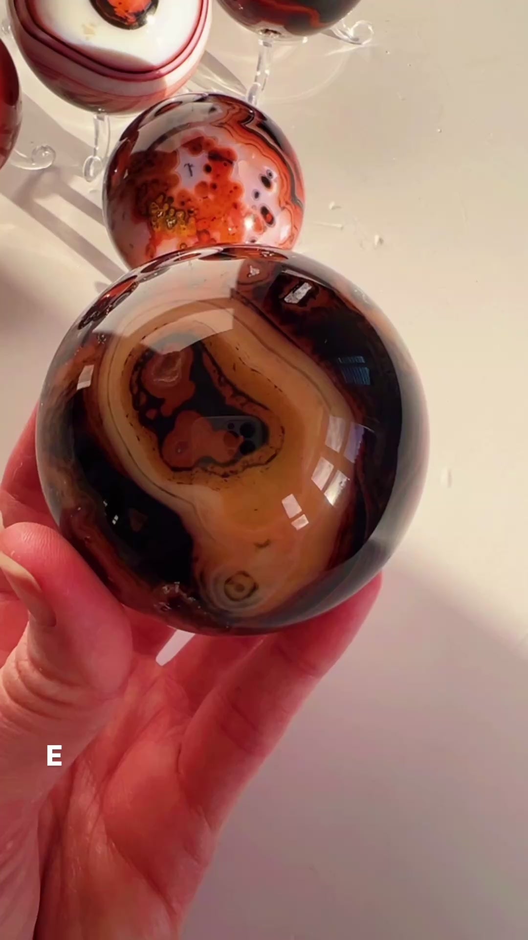 Silky Agate Sphere | E