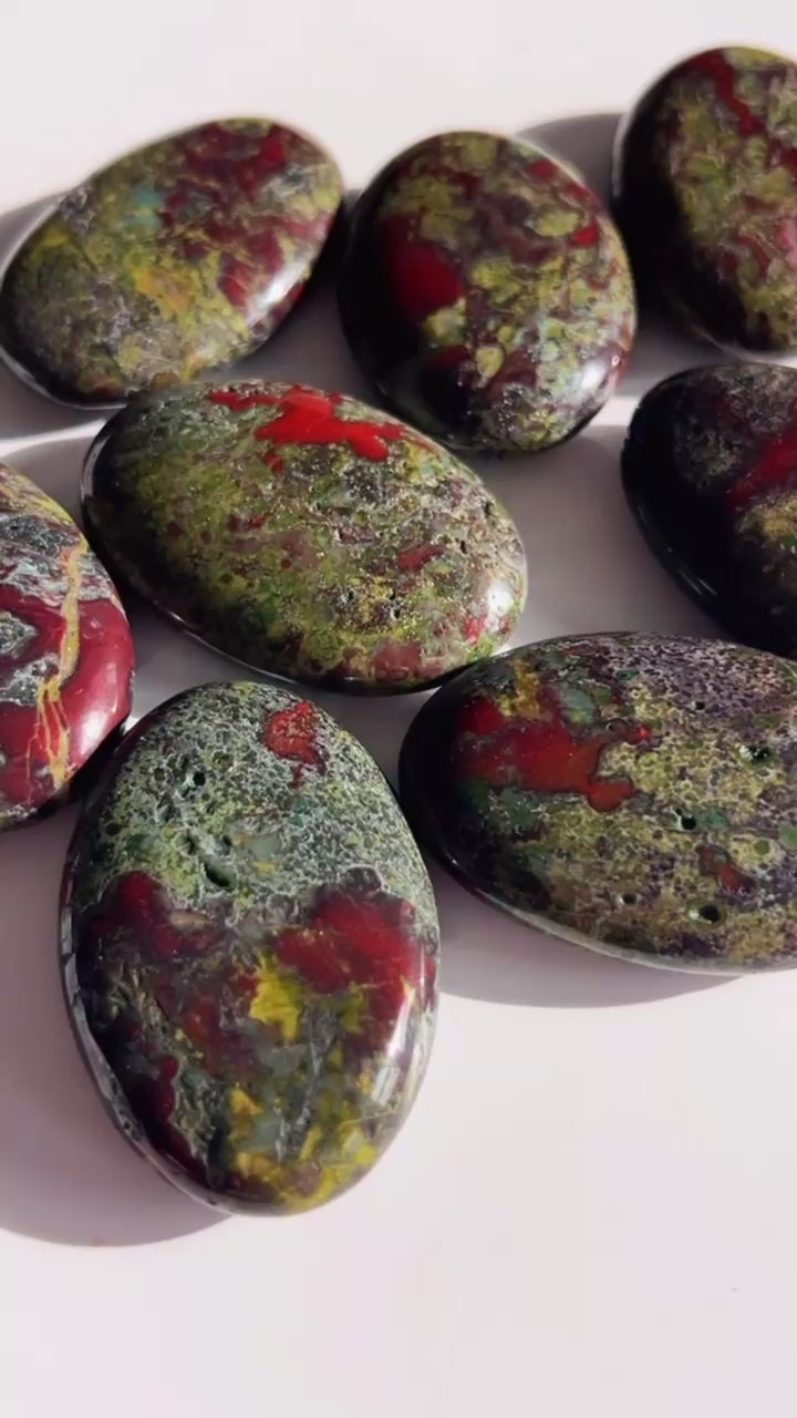 Dragon Bloodstone Palm Stone