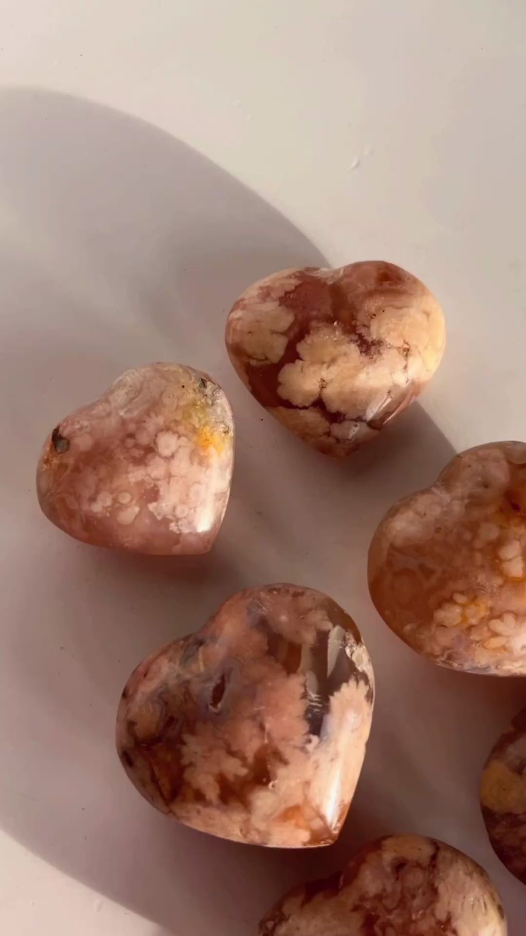 Flower Agate Heart | A